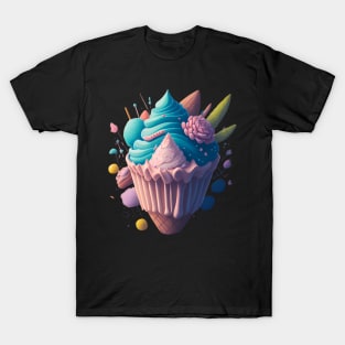 ice cream graffiti illustration T-Shirt